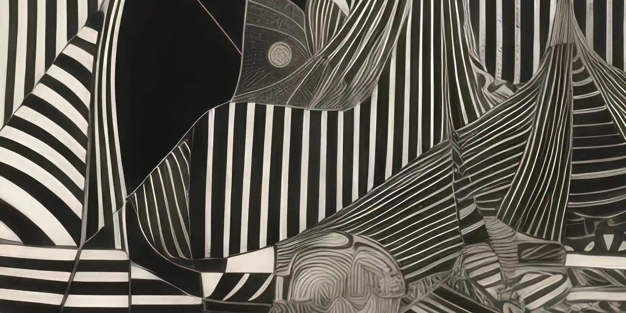 Close-up details of Monoka-5 digital art print textures and abstract design.