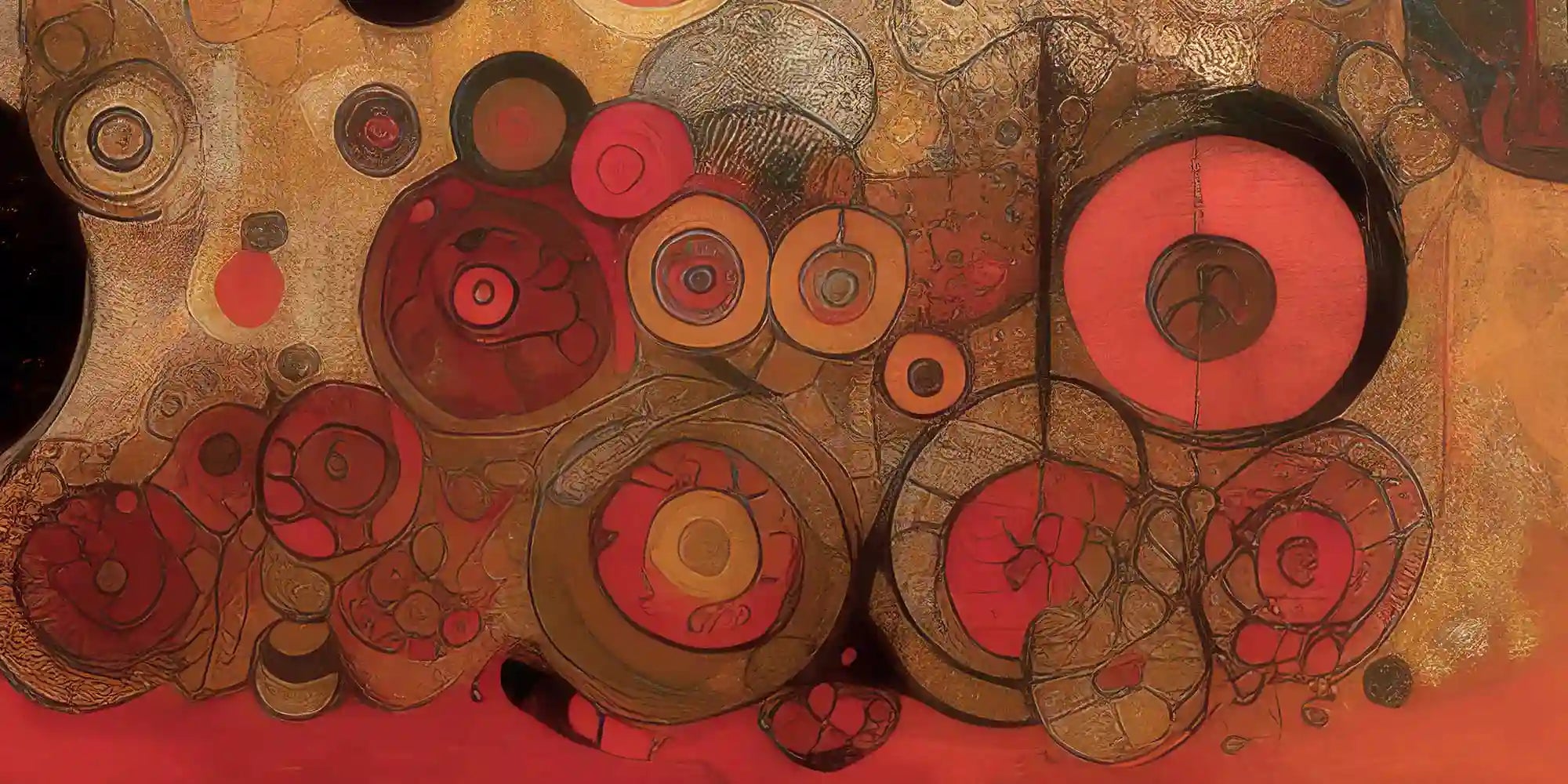 Close-up details of Sacred Serenade digital art print lines and textures.