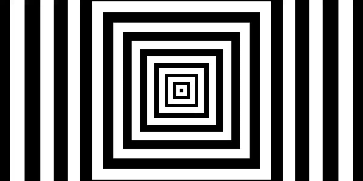 Close-up details of Squares abstract digital art print for wall decor.