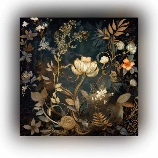 Featured image of Glistening Blooms digital art showcasing a distinctive and modern floral design.