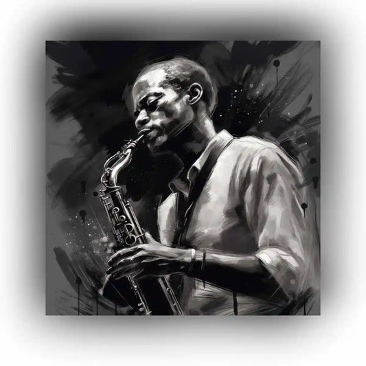 Featured image of Jazz Musician digital art showcasing a distinctive and modern design.