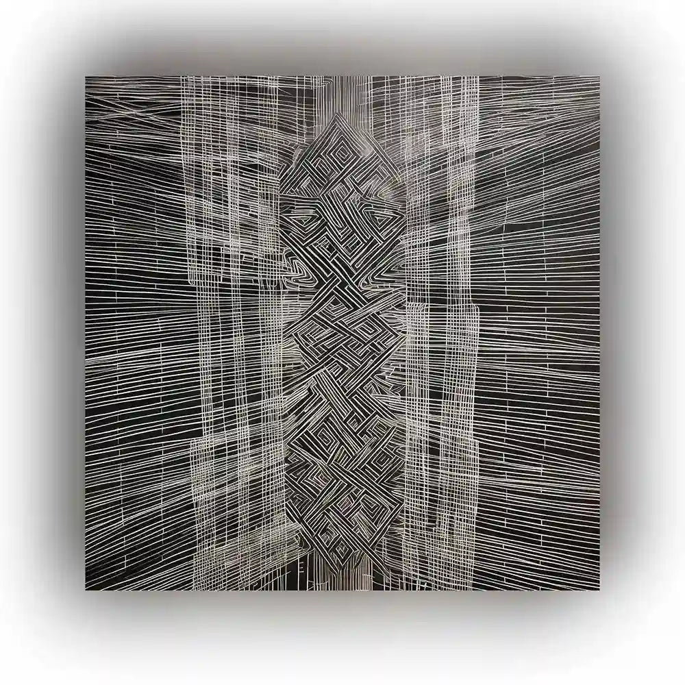 Soulprint digital art featured image showcasing intricate geometric lines and abstract patterns digital art