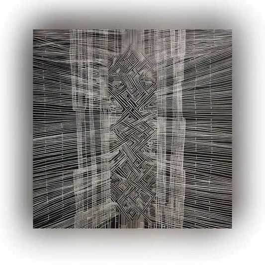 Soulprint digital art featured image showcasing intricate geometric lines and abstract patterns digital art